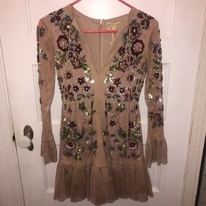 ASOS Frock and Frill Bead Embroidered Mini Dress